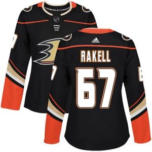 Damen Anaheim Ducks Trikot Rickard Rakell 67 Schwarz Authentic